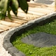 image 1 of Recycled Rubber Roman Stone Garden Border 1.2m - Grey Grey