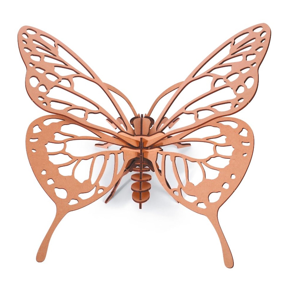 image 1 of 3D Wooden Model Kit Butterfly - Craft Gifts for 8 yrs +