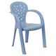 image 7 of Coloured Plastic Kids Chairs Stackable Nursery Indoor Outdoor Party Garden Play | Blue | 2 Pcs Blue | 2