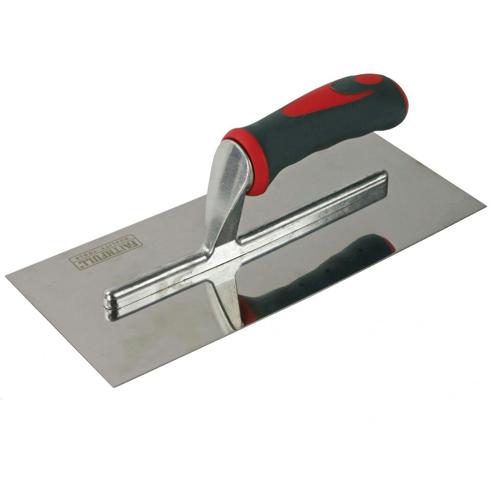 Faithfull Stainless Steel Finishing Trowel - Multi Colour - 11in x 4.3/4in