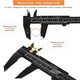 image 1 of 2Pc Plastic Vernier Calliper Set Diameter Measuring Gauge Tool Ruler 3'' 6'' UK