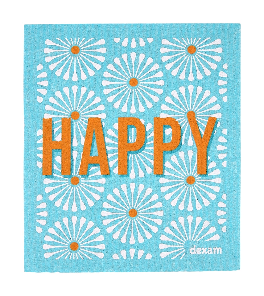 Happy Swedish Dishcloth for Cleaning
