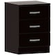 image 7 of Vida Designs Riano 3 Drawer Bedside Chest Cabinet Table Nightstand, Black