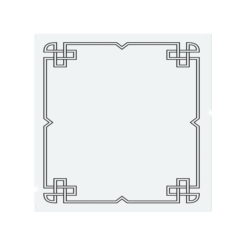 image 1 of Roman Ornamental Frame Splash Back | White