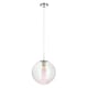 image 1 of BHS Petro Iridescent Glass Ceiling Pendant, Nickel