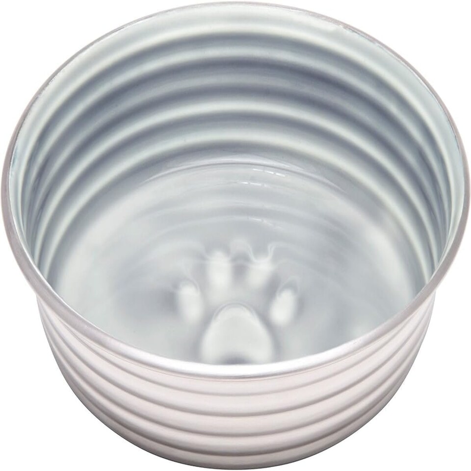 Loving Pets Le Bol Stainless Steel Dog Bowl - Parisian Grey - Small (500 ml)