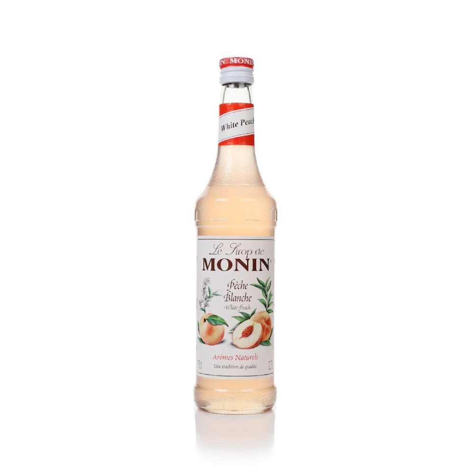 image 1 of Monin White Peach Syrup | Clear
