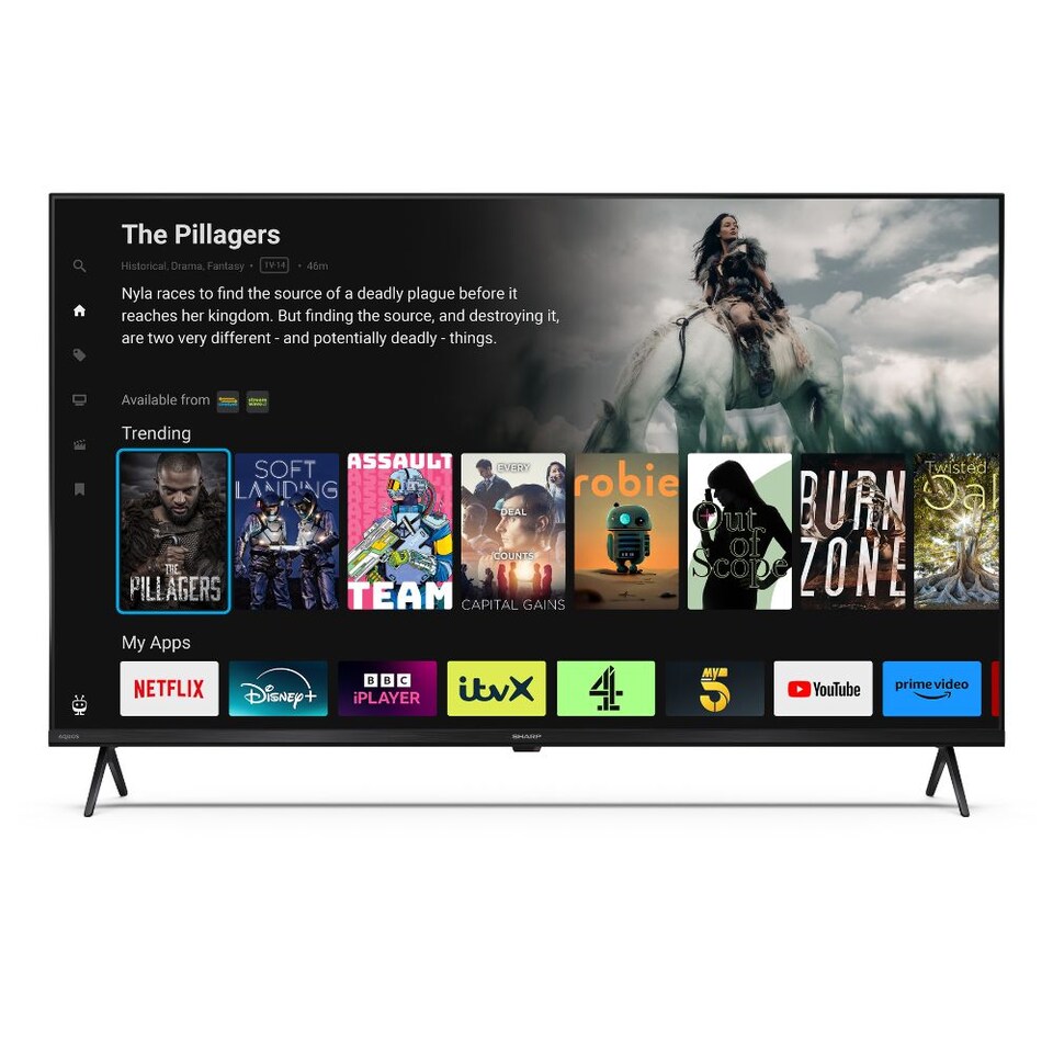 image 1 of SHARP 43HM5245KB 43 Inch 4K UHD Quantum Dot TiVo Smart TV