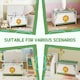 image 5 of AIYAPLAY Toy Box with Lid, Safety Hinges for Kids, Nursery, Bedroom Green | White | 60L x 37W x 39Hcm