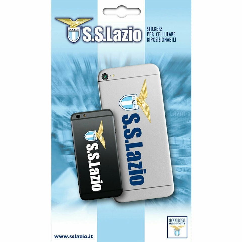 image 1 of SS Lazio Phone Sticker Set - Blue/White - One Size