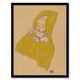 image 1 of Infant Portrait in a Changing Pad Schiele Framed Wall Art Print 12X16"