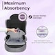 image 8 of Potty Training Car Seat Protector Cover for Spills, Nappy Leaks, and Accidents - No Bucklehole Grey