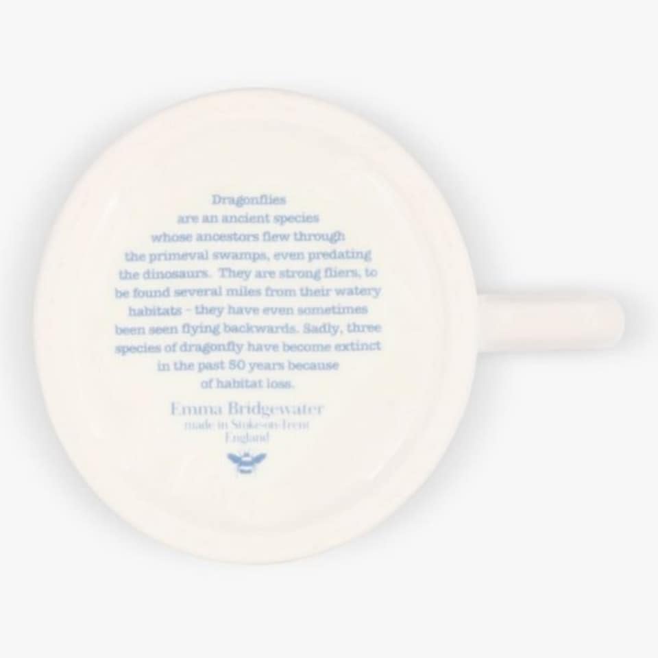 image 1 of Mug: 1 x 300ml Emma Bridgewater Dragon Fly Half Pint Mug, Ceramic White