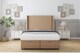 image 1 of Sloomy Devonshire Latte Dumfries Ottoman Bed Base With 54" Wingback Headboard 3' Single | Brown | Latte | Single | 1
