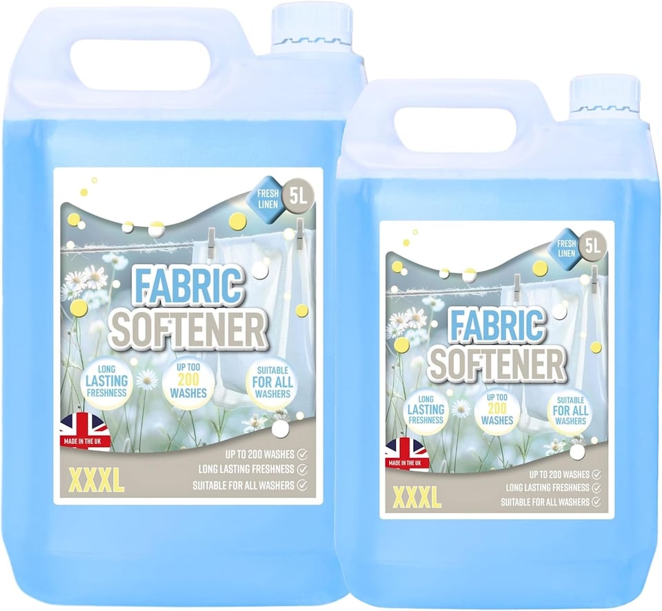 image 1 of 1 x 5L Fresh Linen Fabric Softener Conditioner Original Clean Linen Scent