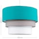 image 4 of ValueLights Aztec Pair of Blue Ceiling Pendant Shade | Blue