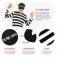 image 2 of Storybook Burglar Costume - Long Sleeve Top, Grey Hat, Mask & Swag Bag Black | XL