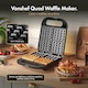 image 2 of Vonshef Waffle Maker Large 4 Slices, Non-Stick Plates, 1400W