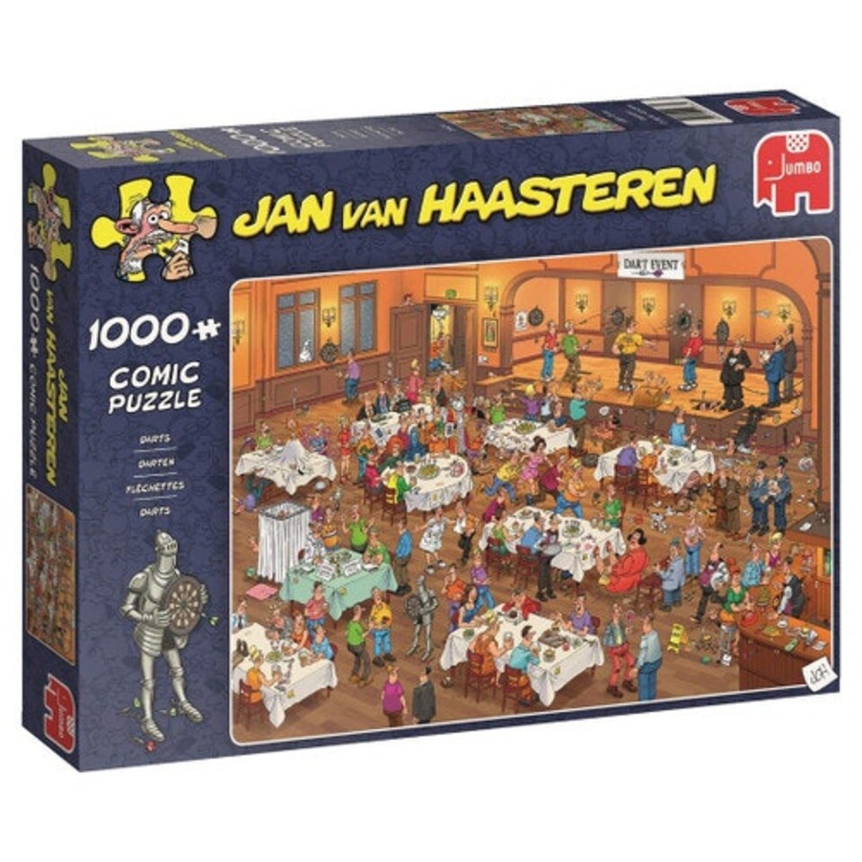 image 1 of Jan Van Haasteren Darts 1000 Piece Jigsaw Puzzle