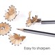 image 5 of Pack of 12 Sharpened Wooden Triangle HB Pencils with Eraser