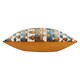 image 4 of Furn Metro Abstract Velvet Jacquard Cushion | Orange | Ginger