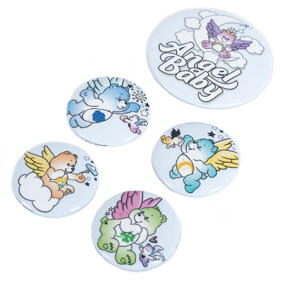 image 1 of Care Bears Button Badge Set - Multicoloured - One Size