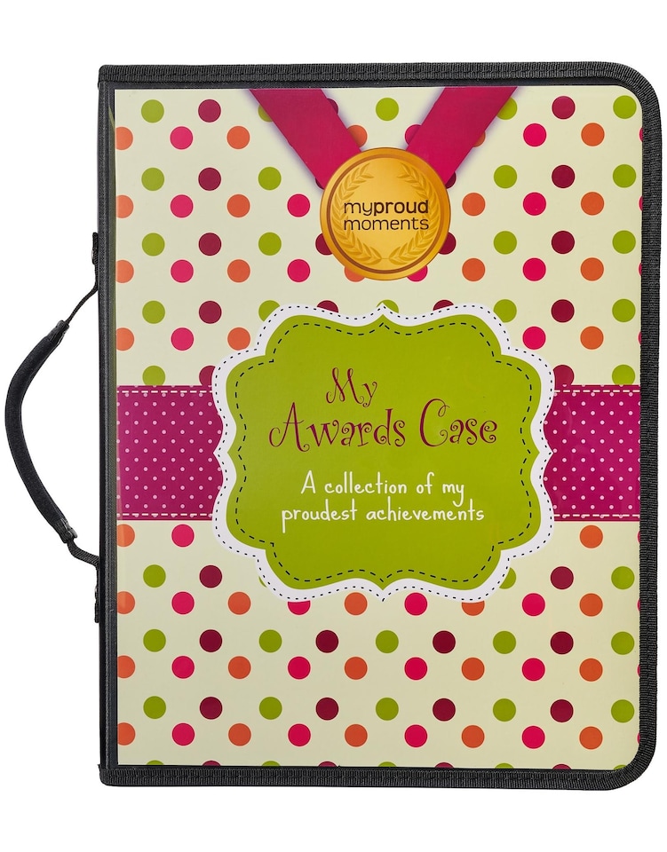 image 1 of My Proud Moments Medal, Badge & Certificate Case - Original Spotty