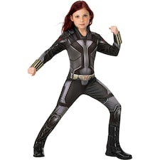 Black Widow Childrens/Kids Costume - Black/Grey - L L