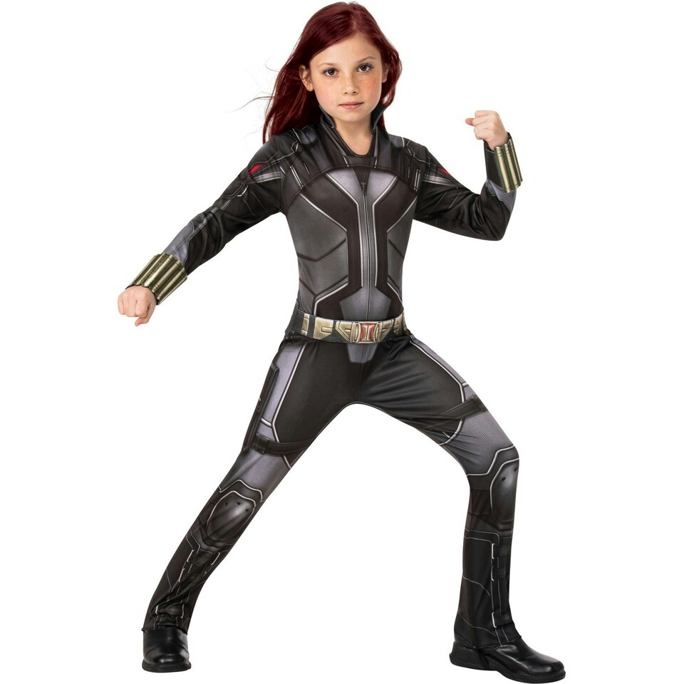 Black Widow Childrens/Kids Costume - Black/Grey - L L