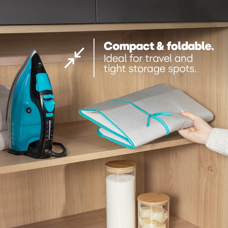 image 1 of Travel Iron Mat with Silicone Iron Rest Pad