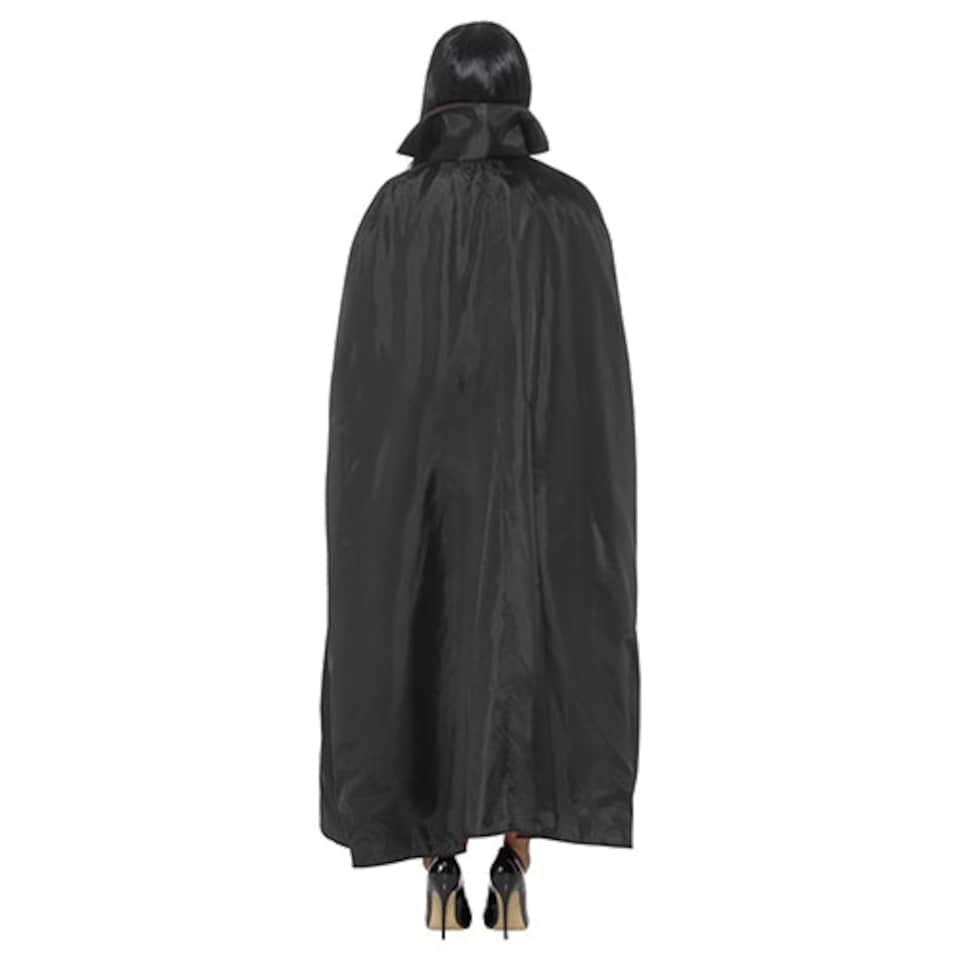 image 1 of Reversible Vampire Cape Red and Black Fancy Dress Costume Unisex Adult One Size