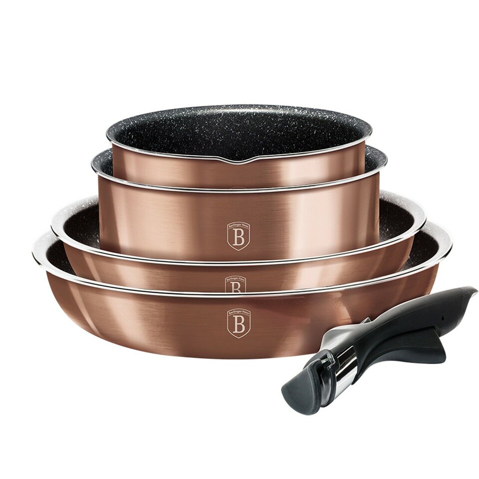 image 1 of Berlinger Haus 9Pc Rose Gold Cookware Set
