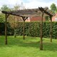 image 2 of Double Premium Pergola - Wood - L360 x W480 x H270 cm - Rustic Brown