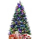 image 5 of COSTWAY 7FT Pre-lit Artificial Christmas Tree w/ 450 LED Lights Green