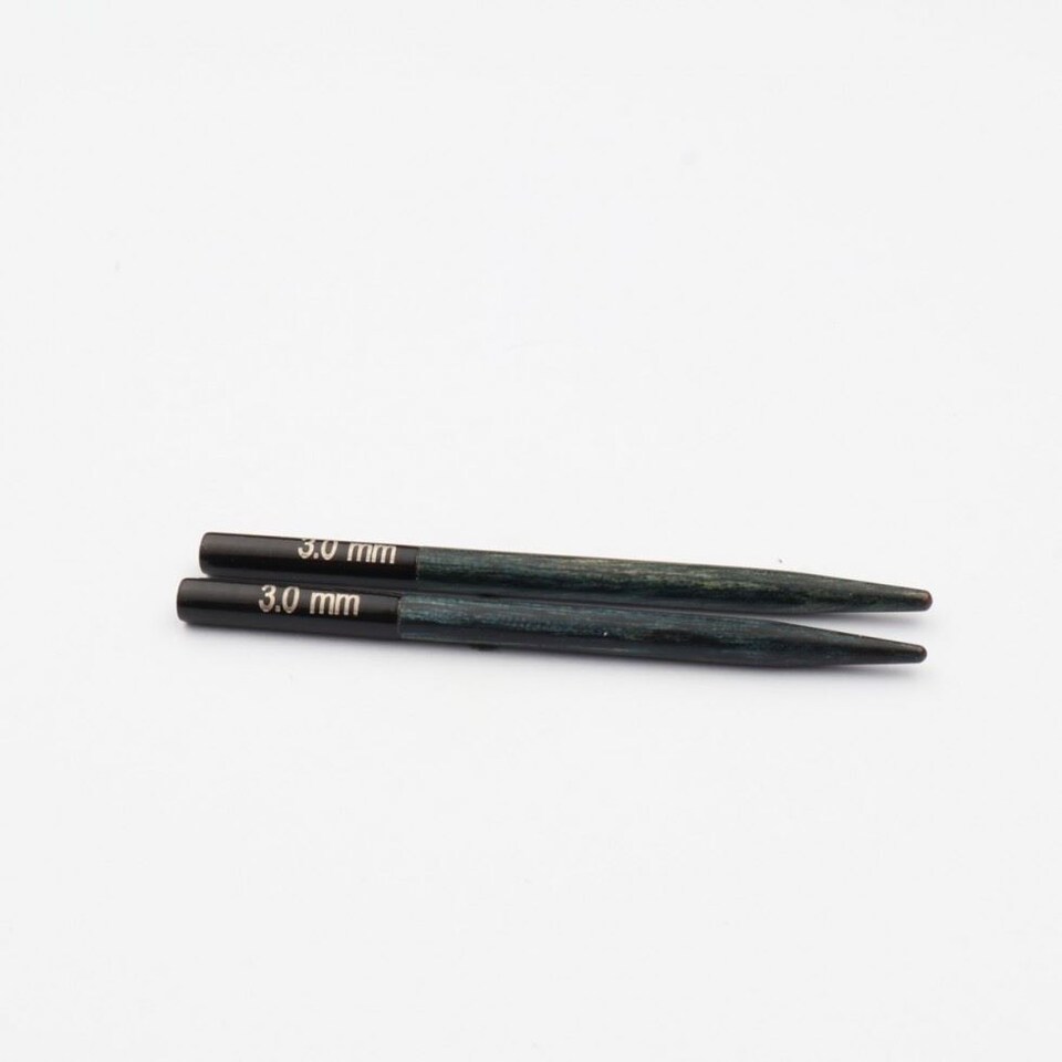 Knit Pro Denim Indigo Wood Mini Interchangeable Needles 4.5mm for Knitting
