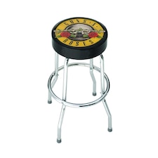 Rocksax Guns N' Roses Bar Stool - Roses Black