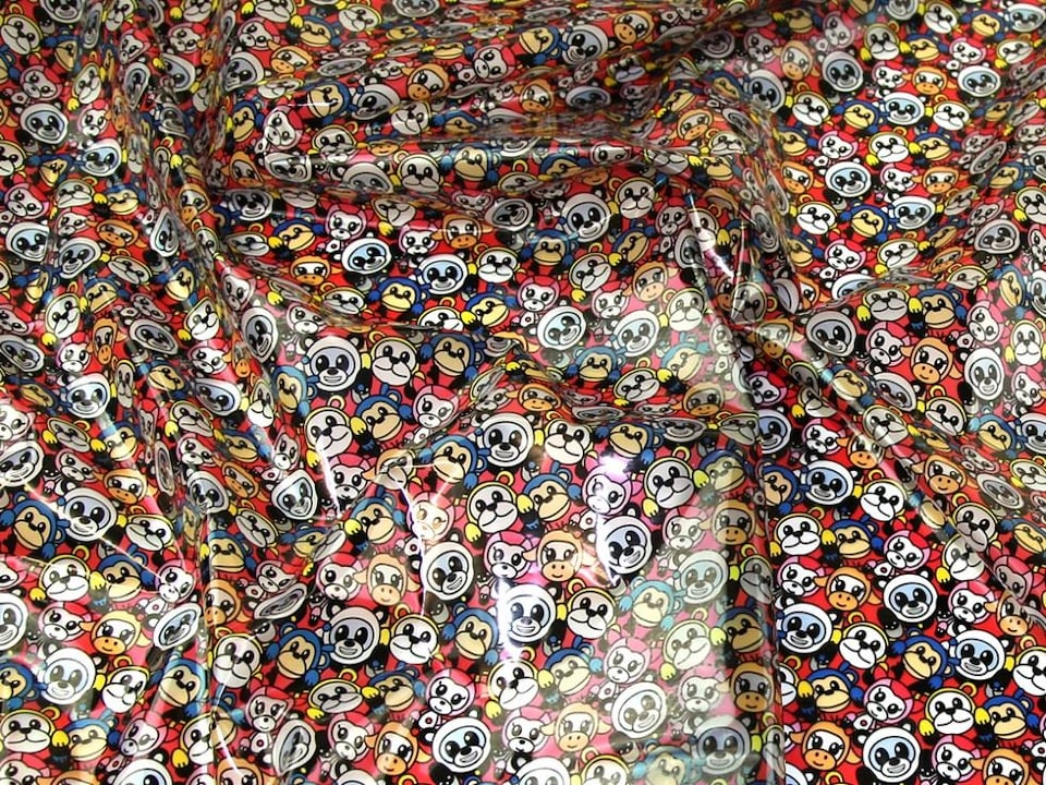 Multicoloured PVC Vinyl Fabric for Bag Making, Dressmaking, Upholstery, 134cm / 52" Wide - per metre