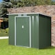 image 2 of Outsunny 7 x 4ft Metal Garden Storage Shed w/ Double Door Green