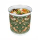 image 6 of Strawberry Thief Food Waste Caddy - Metal 2L Green Decorative Kitchen Compost Bin