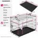 image 6 of Dog Crate Luna - foldable, robust steel mesh, double locked doors - 48x78x52.5cm
