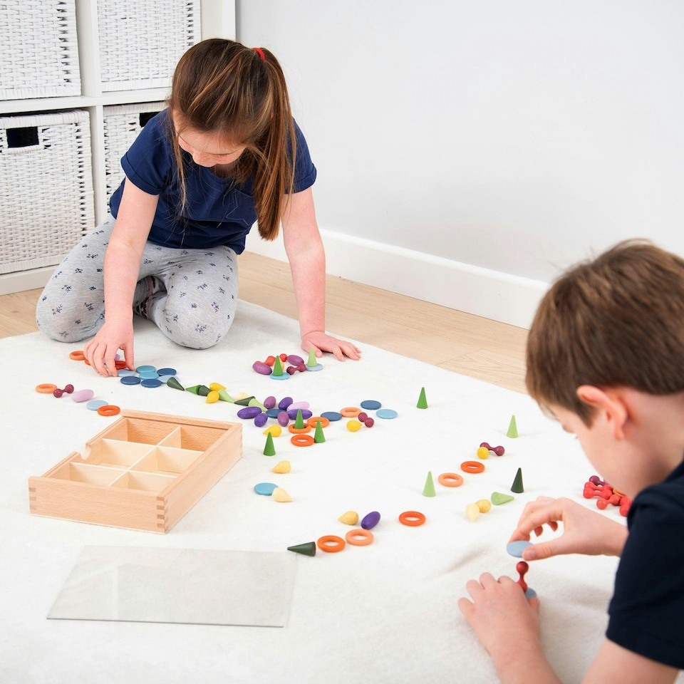 image 1 of Wooden Treasures Sorting Set