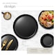 image 3 of Dinnerware Set Una - dinner set, incl. plates, bowls and mugs, for 6 people | Black | black | 1