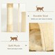image 5 of PawHut Pet Activity Centre Cat Tree Condo with Scratching Post 4-Tier Beige