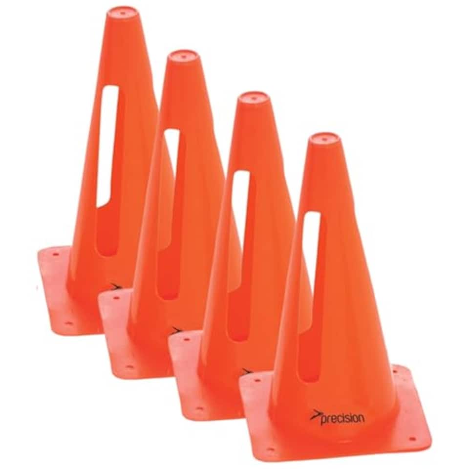 image 1 of Precision Collapsible Vinyl Cones - Orange, 12 Inch