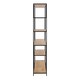 image 3 of Seaford  Bookcase with 1 Drawer and 5 Shelves in Black and Oak