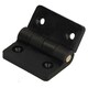 image 4 of Black Reinforced Nylon Plastic Hinge 40x48mm Italian Made Industrial Quality 4PK Black