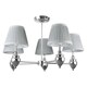 image 1 of Giona Polished Chrome & Grey Semi Flush 5 Light Black