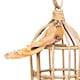 image 1 of Decorative Gold Showfeather Bird With Clip