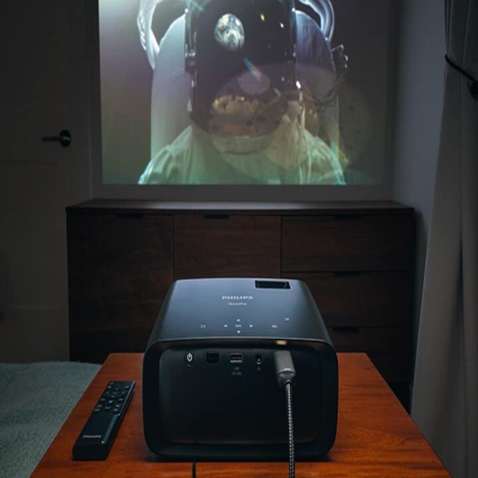 image 1 of Philips Projector NeoPix 120 Black - 720p, HDMI and USB Connectors, Built-In Multimedia Player