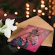 image 4 of Stylish Pink Steampunk Unicorn Top Hat Suit Daughter Son Birthday Card